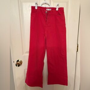 Zara kids wide leg Red Jeans